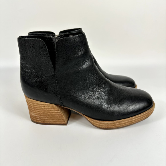 KorkEase Shoes Kork Ease Leather Rubi Ankle Bootie Platform Block